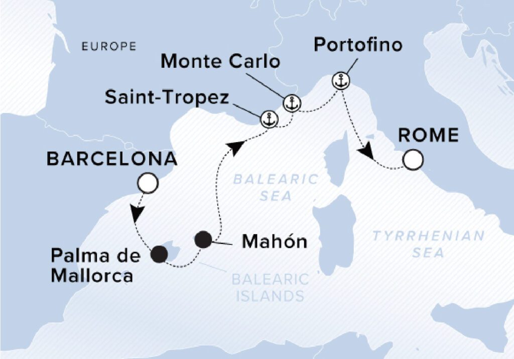 鷹飛國際旅行社 Infinity Tour | 地中海 | 巴塞隆納/羅馬 BARCELONA / ROME (CIVITAVECCHIA)