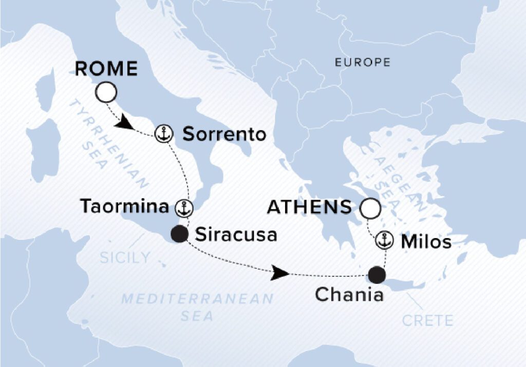 鷹飛國際旅行社 Infinity Tour | 地中海 | 羅馬/雅典 ROME (CIVITAVECCHIA) / ATHENS (PIRAEUS)