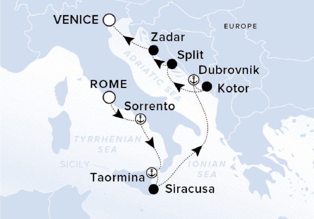 鷹飛國際旅行社 Infinity Tour | 地中海 | 羅馬/威尼斯 ROME (CIVITAVECCHIA) / VENICE-未完成